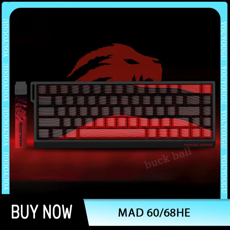 FGG Madcatz MAD60/68 HE Mad 60he 8K Mechanical Keyboard Magnetic Switch Madlions Mad 68he Wired Gaming Keyboards Gamer Custom